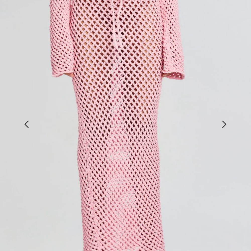 Bananhot pink crochet maxi skirt from retrofete xs/s new
